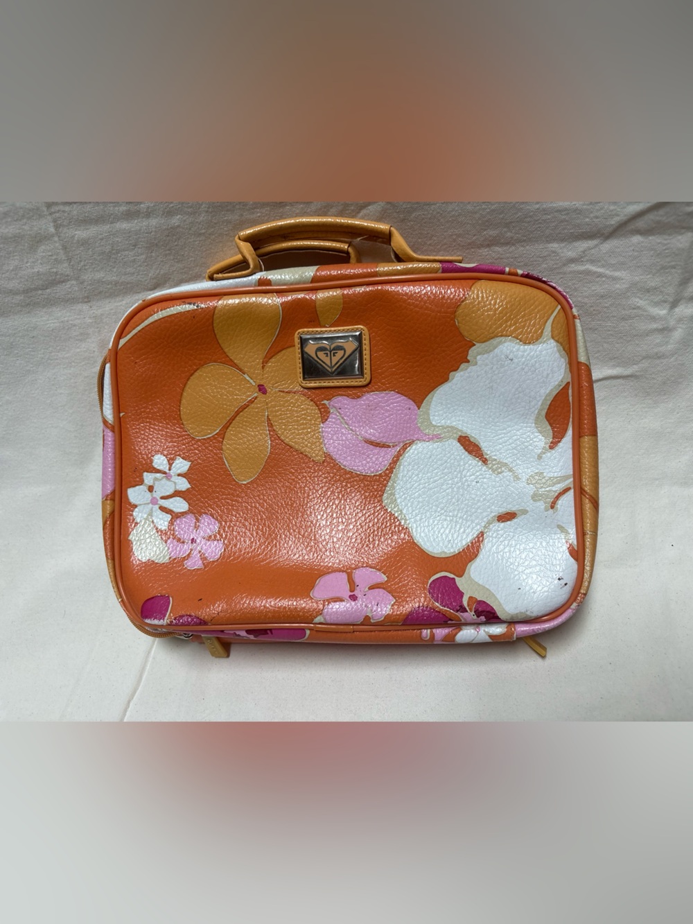Roxy Quicksilver Floral Cosmetic Luggage Bag for Travel
